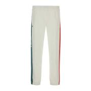 Stijlvolle witte polyester joggers Lacoste , White , Heren