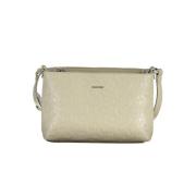 Beige Handtas met Verstelbare Band Calvin Klein , Beige , Dames