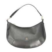 Zwarte Schoudertas met Afneembare Banden Tommy Hilfiger , Black , Dame...