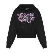 Zwarte Sweatshirt voor Vrouwen Aw24 Versace Jeans Couture , Black , Da...