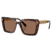 Donkerbruin Frame Zonnebril Sk6032 Swarovski , Brown , Dames