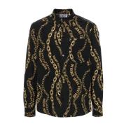 Zwarte Shirt voor Mannen Aw24 Versace Jeans Couture , Black , Heren