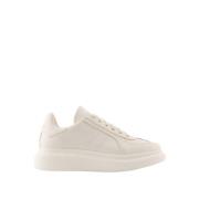 Witte Leren Oversized Sneakers Alexander McQueen , White , Dames