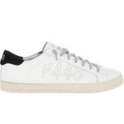 Witte Leren Jack Sneakers P448 , White , Heren