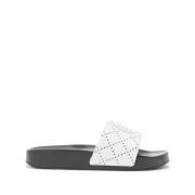 Zwarte Sandalen met Double T Motif Tory Burch , Black , Dames