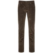 Ribfluwelen broek met speciale Japanse stoffen Jacob Cohën , Brown , H...