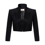 Stijlvolle Jas voor Vrouwen Elisabetta Franchi , Black , Dames