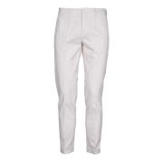 Crème Capri Broek met Zakken Fay , White , Heren