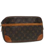 Pre-owned Canvas clutches Louis Vuitton Vintage , Brown , Dames