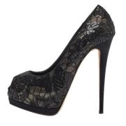 Pre-owned Lace heels Giuseppe Zanotti Pre-owned , Black , Dames