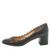 Pre-owned Leather heels Chloé Pre-owned , Black , Dames