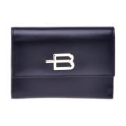 Wallet in black leather Baldinini , Black , Dames