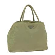 Pre-owned Canvas totes Prada Vintage , Green , Dames