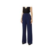 Stijlvolle Broek voor Vrouwen Elisabetta Franchi , Blue , Dames