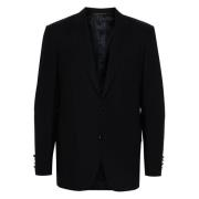 Klassieke wollen blazer met 2 knopen Canali , Blue , Heren