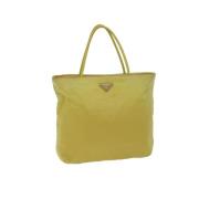 Pre-owned Nylon handbags Prada Vintage , Yellow , Dames