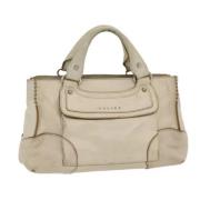 Pre-owned Leather celine-bags Celine Vintage , Beige , Dames