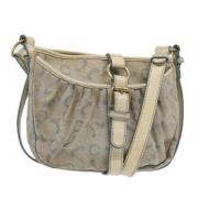 Pre-owned Leather shoulder-bags Celine Vintage , White , Dames