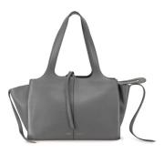 Pre-owned Leather totes Celine Vintage , Gray , Dames