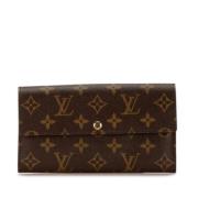 Pre-owned Leather wallets Louis Vuitton Vintage , Brown , Dames