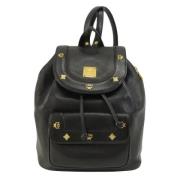 Pre-owned Leather shoulder-bags MCM Pre-owned , Black , Dames