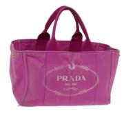 Pre-owned Canvas prada-bags Prada Vintage , Pink , Dames