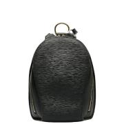 Pre-owned Leather backpacks Louis Vuitton Vintage , Black , Dames