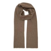 Unisex effen beige geribbeld sjaal in Gallo , Beige , Unisex