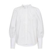 Kanten Blouse Korte Mouw 35522 Co'Couture , White , Dames