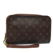 Pre-owned Canvas clutches Louis Vuitton Vintage , Brown , Dames