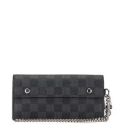 Pre-owned Canvas wallets Louis Vuitton Vintage , Black , Dames