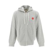 Herenhoodie met capuchon Comme des Garçons Play , Gray , Heren