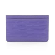 Pre-owned Leather wallets Louis Vuitton Vintage , Purple , Dames