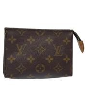 Pre-owned Canvas pouches Louis Vuitton Vintage , Brown , Dames