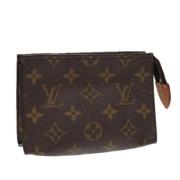 Pre-owned Canvas pouches Louis Vuitton Vintage , Brown , Dames