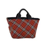 Pre-owned Nylon handbags Burberry Vintage , Red , Dames