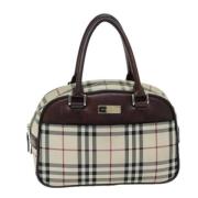 Pre-owned Canvas handbags Burberry Vintage , Brown , Dames