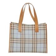 Pre-owned Canvas totes Burberry Vintage , Blue , Dames