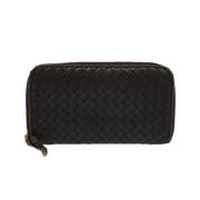 Pre-owned Leather wallets Bottega Veneta Vintage , Brown , Dames