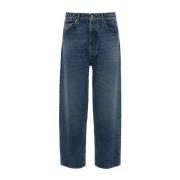 Blauwe Denim Jeans Klassiek Recht Pijp JW Anderson , Blue , Heren