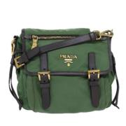 Pre-owned Nylon prada-bags Prada Vintage , Green , Dames