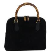 Pre-owned Suede gucci-bags Gucci Vintage , Black , Dames