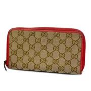 Pre-owned Canvas wallets Gucci Vintage , Brown , Dames