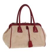 Pre-owned Leather prada-bags Prada Vintage , Beige , Dames