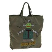 Pre-owned Nylon totes Prada Vintage , Green , Dames