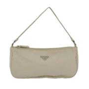 Pre-owned Nylon prada-bags Prada Vintage , Beige , Dames