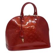 Pre-owned Leather handbags Louis Vuitton Vintage , Red , Dames