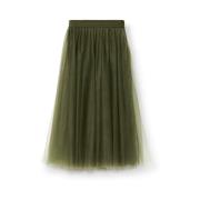 Groene Tule Midi Rok Fabiana Filippi , Green , Dames