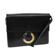 Pre-owned Leather celine-bags Celine Vintage , Black , Dames