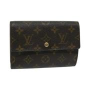 Pre-owned Coated canvas wallets Louis Vuitton Vintage , Brown , Dames